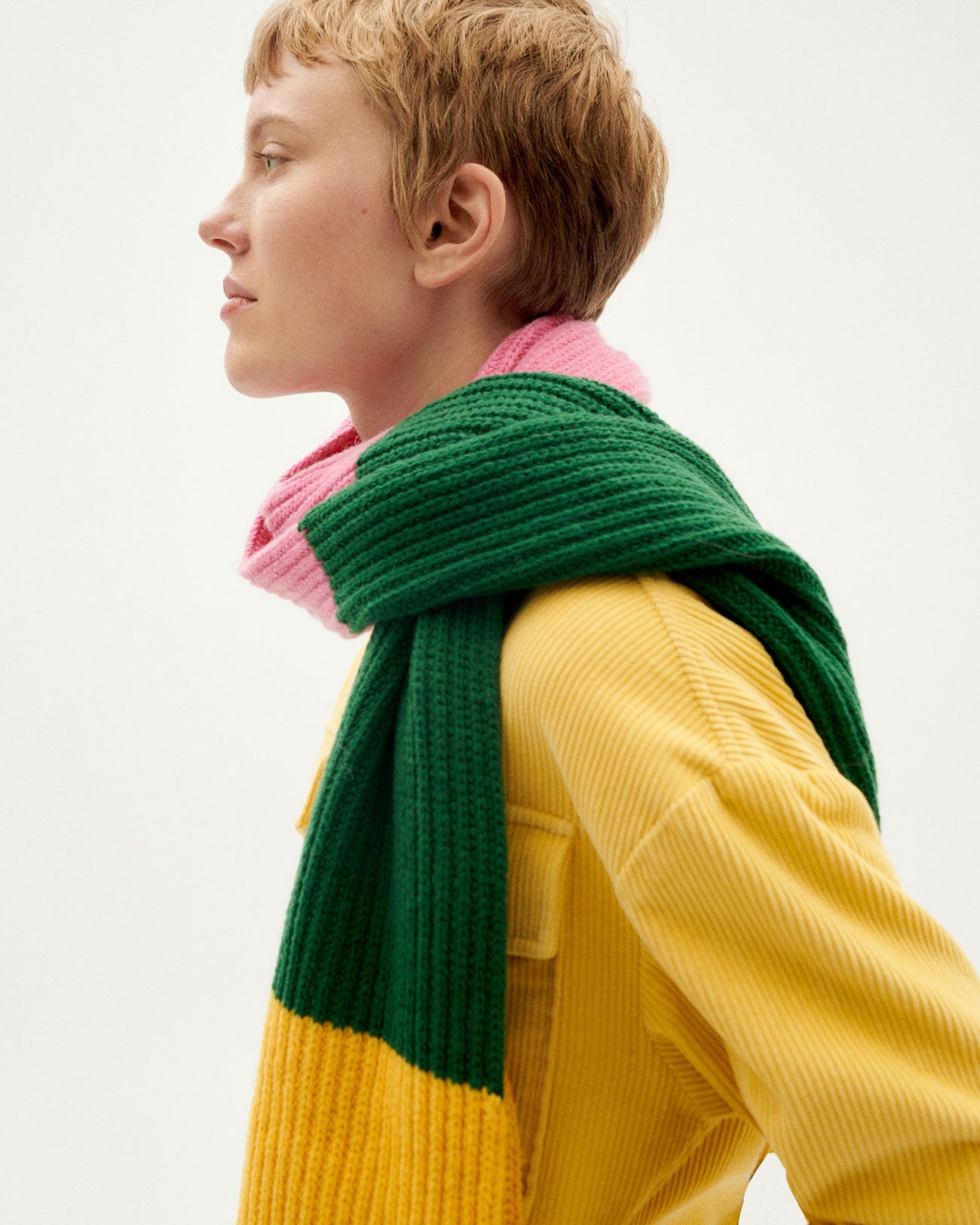 Écharpe en laine certifiée | multicolore "art ghede scarf"