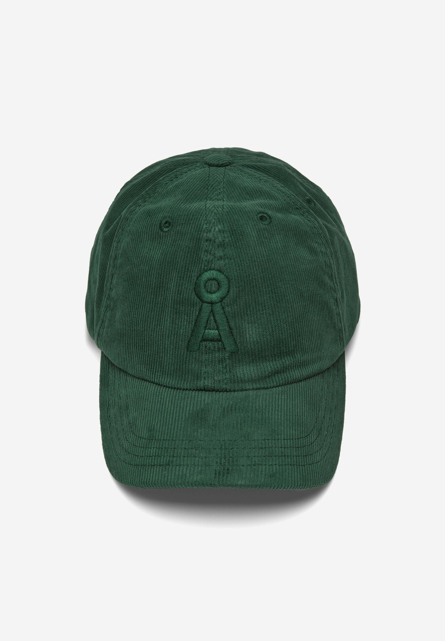 Casquette vert foncé velours en coton bio - yaanos corduroy dark scarab