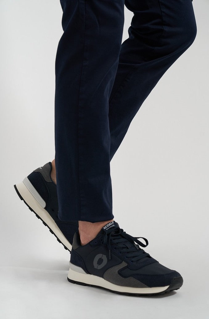 Baskets marine et grises - YALE SNEAKERS