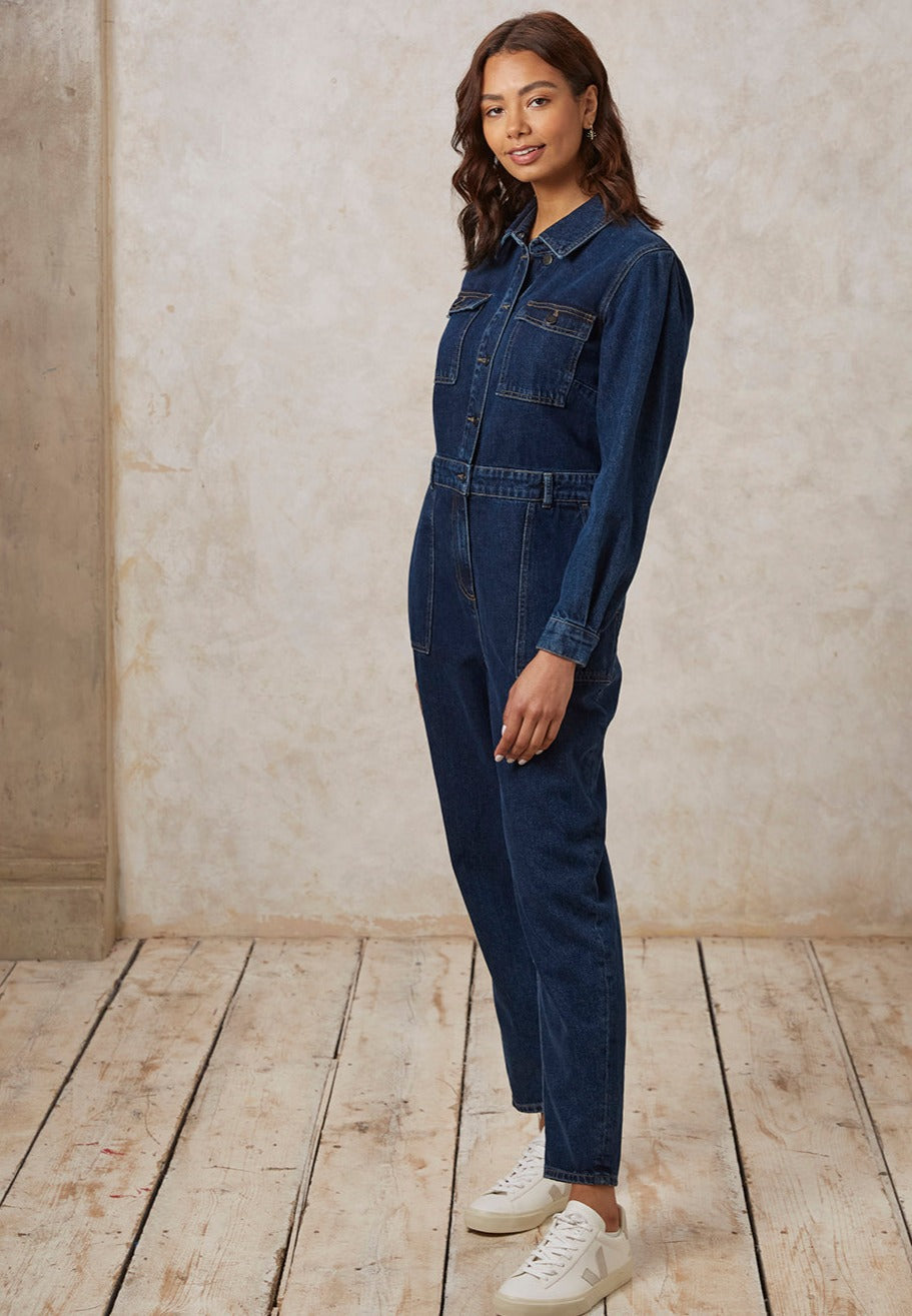 Combinaison en jean en coton bio - yara