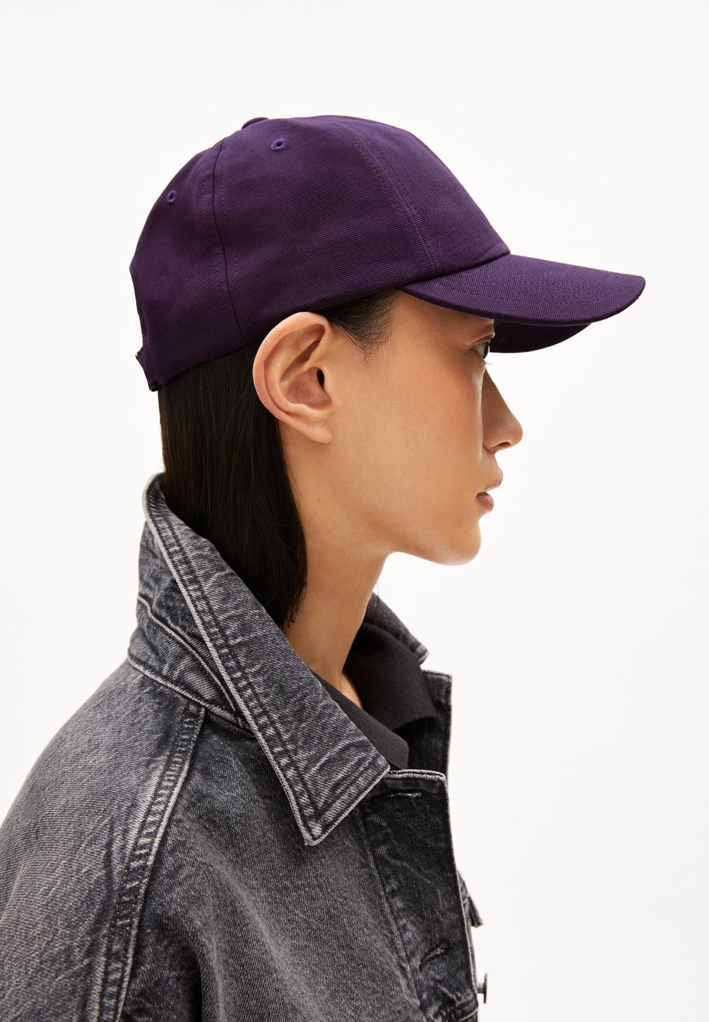Casquette en coton bio | violet "yenaas bold blue ash"