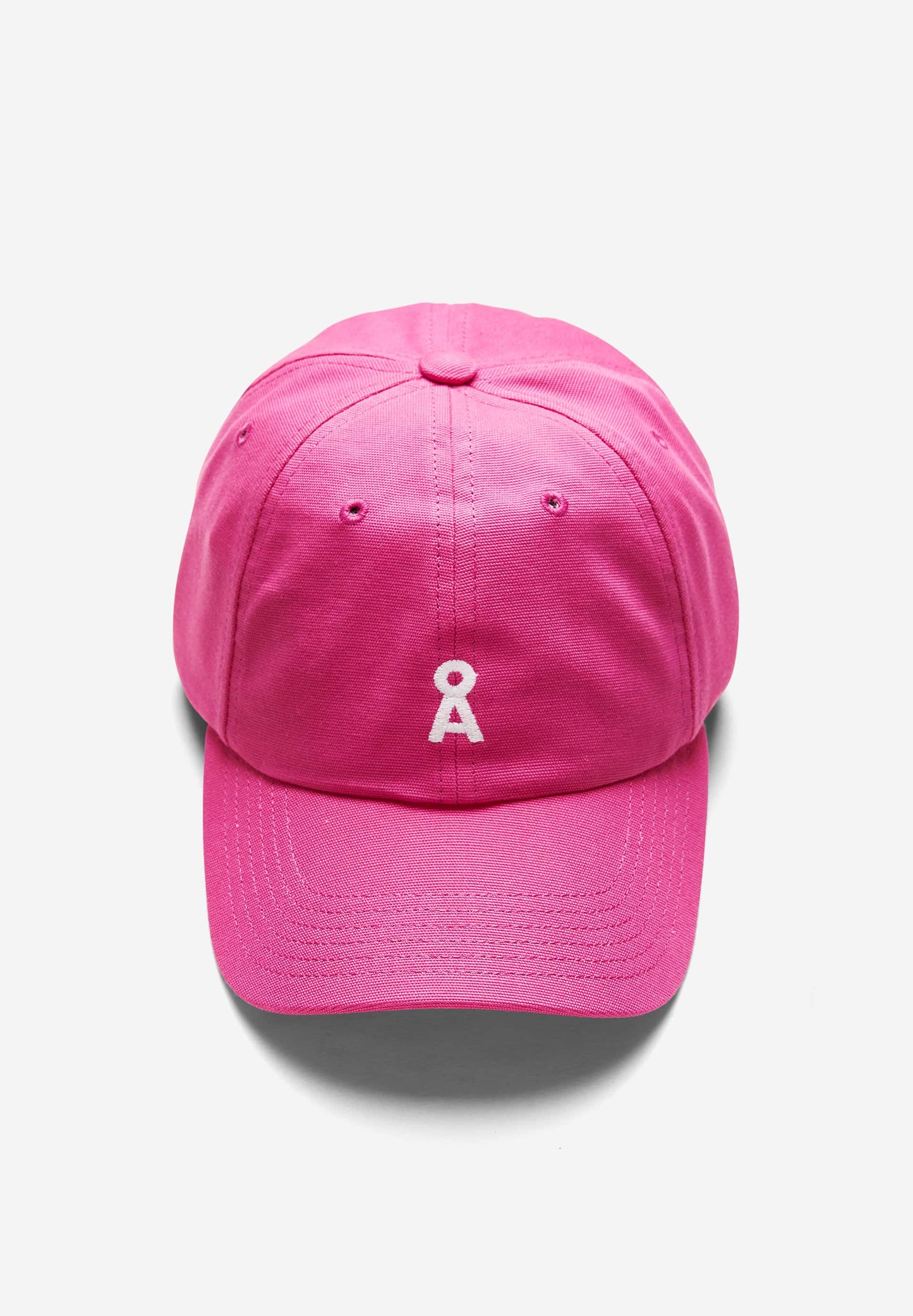 Casquette rose en coton bio - yenaas bright raspberry
