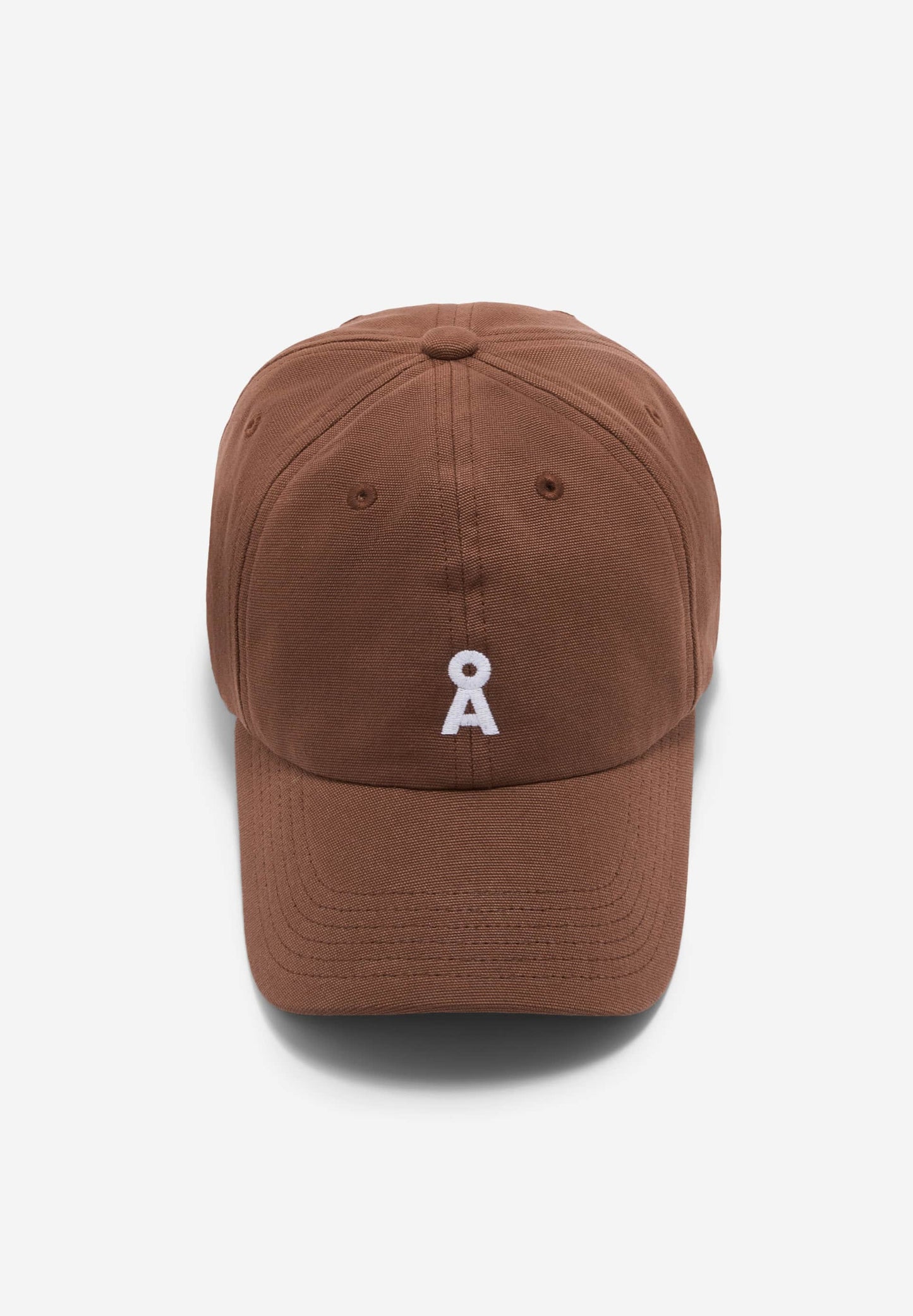 Casquette marron en coton bio - yenaas bold deep brown