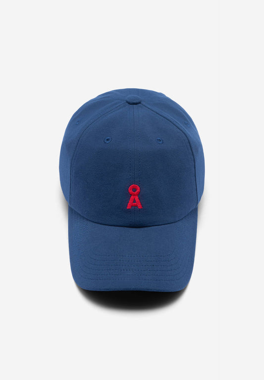 Casquette en coton bio | bleu "yenaas bold - deep sea blue"