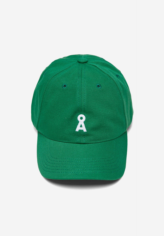 Casquette verte en coton bio - yenaas bold flash green