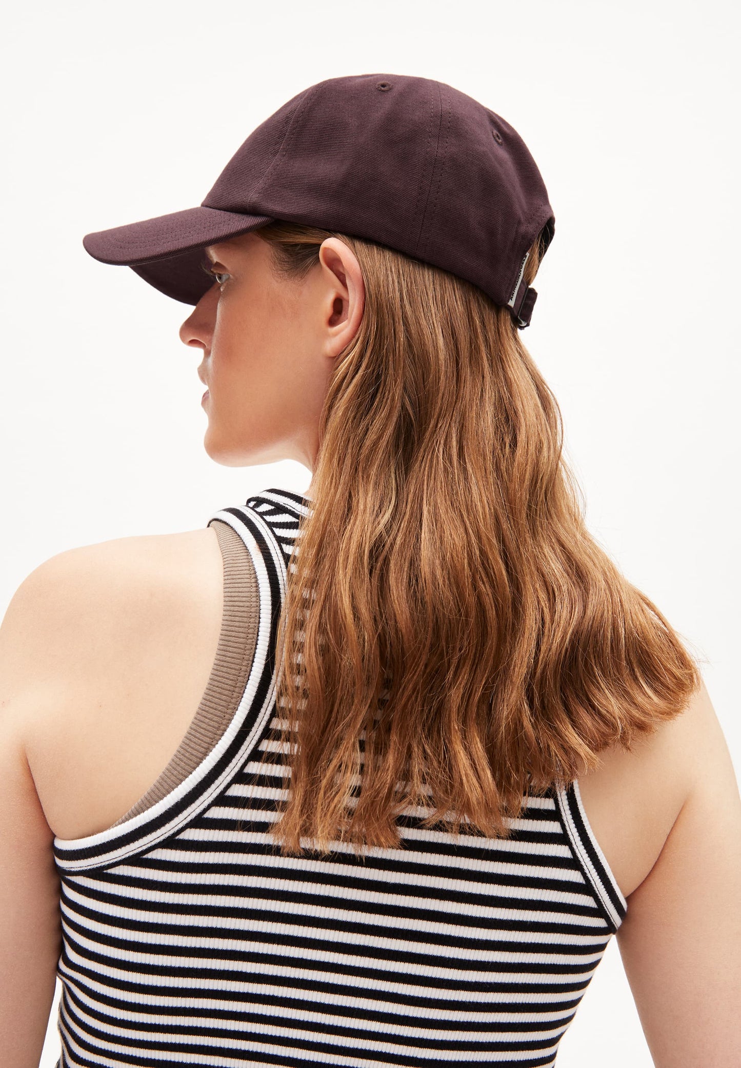 Casquette en coton bio | prune "yenaas bold fudge"