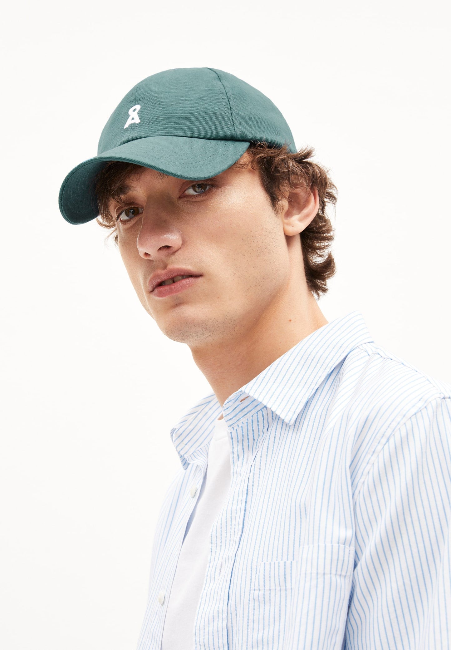 Casquette verte sapin en coton bio - yenaas bold green spruce