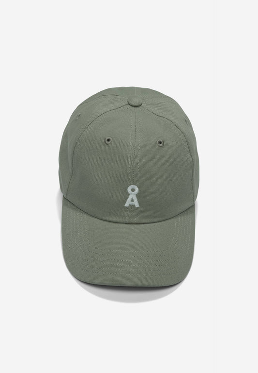 Casquette en coton bio | vert "yenaas bold grey green"