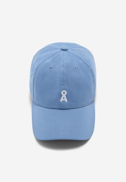 Casquette bleue glacier en coton bio - yenaas bold iceberg blue