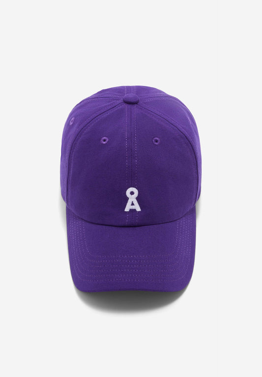 Casquette violette en coton bio - yenaas bold indigo lilac