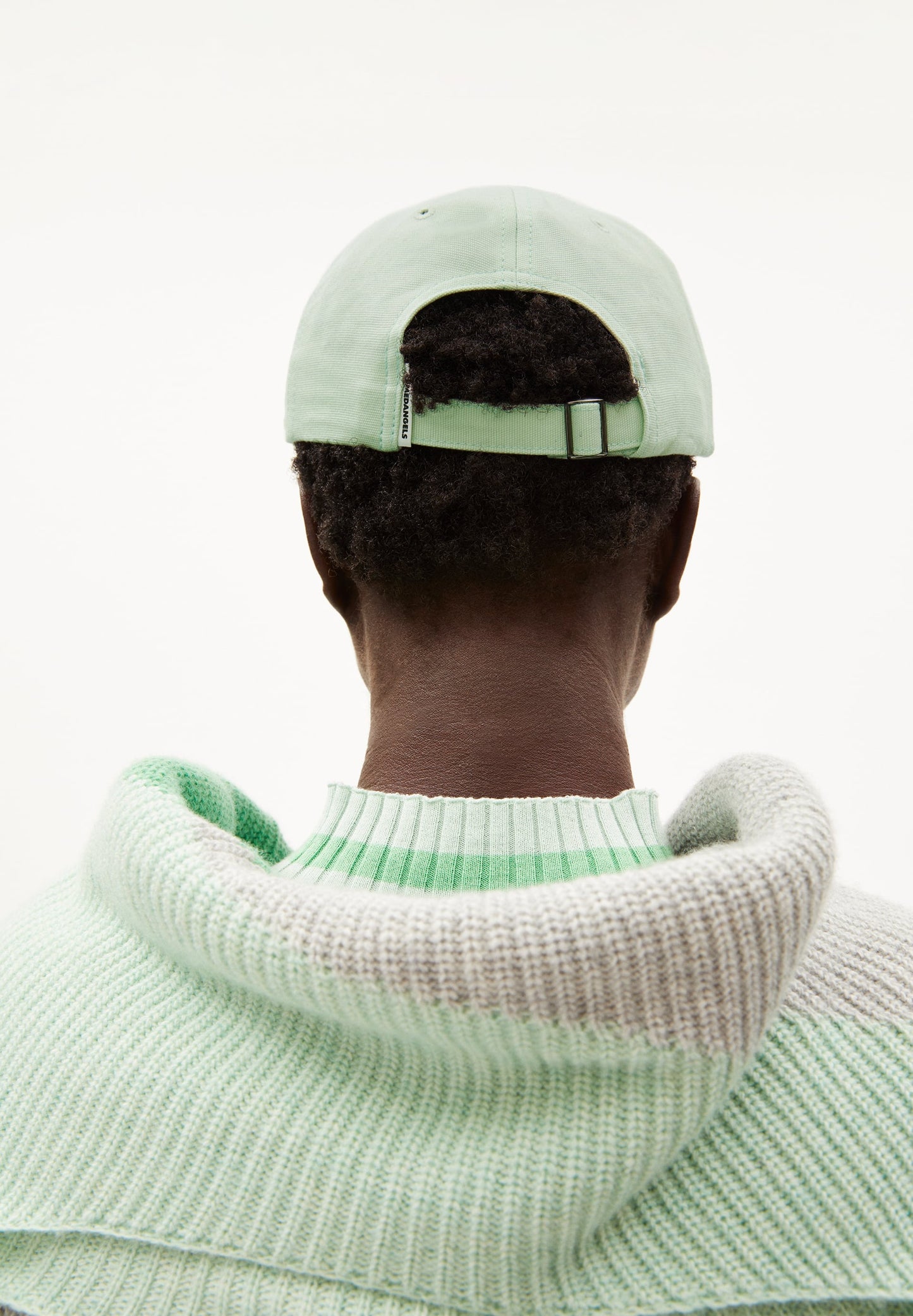 Casquette vert menthe en coton bio - yenaas bold light apple neon