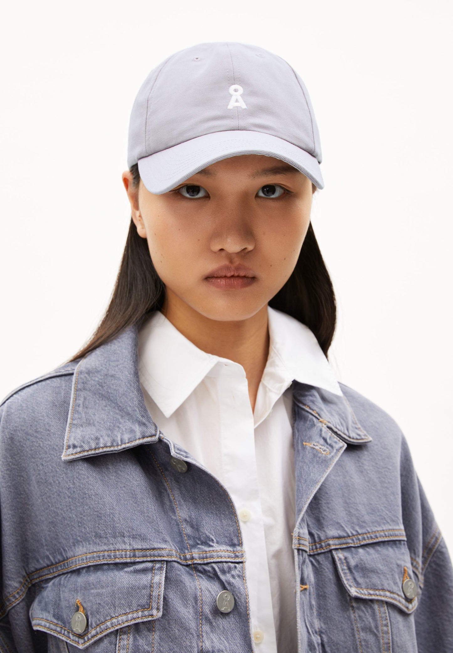 Casquette en coton biologique | gris "yenaas bold - misty morning"