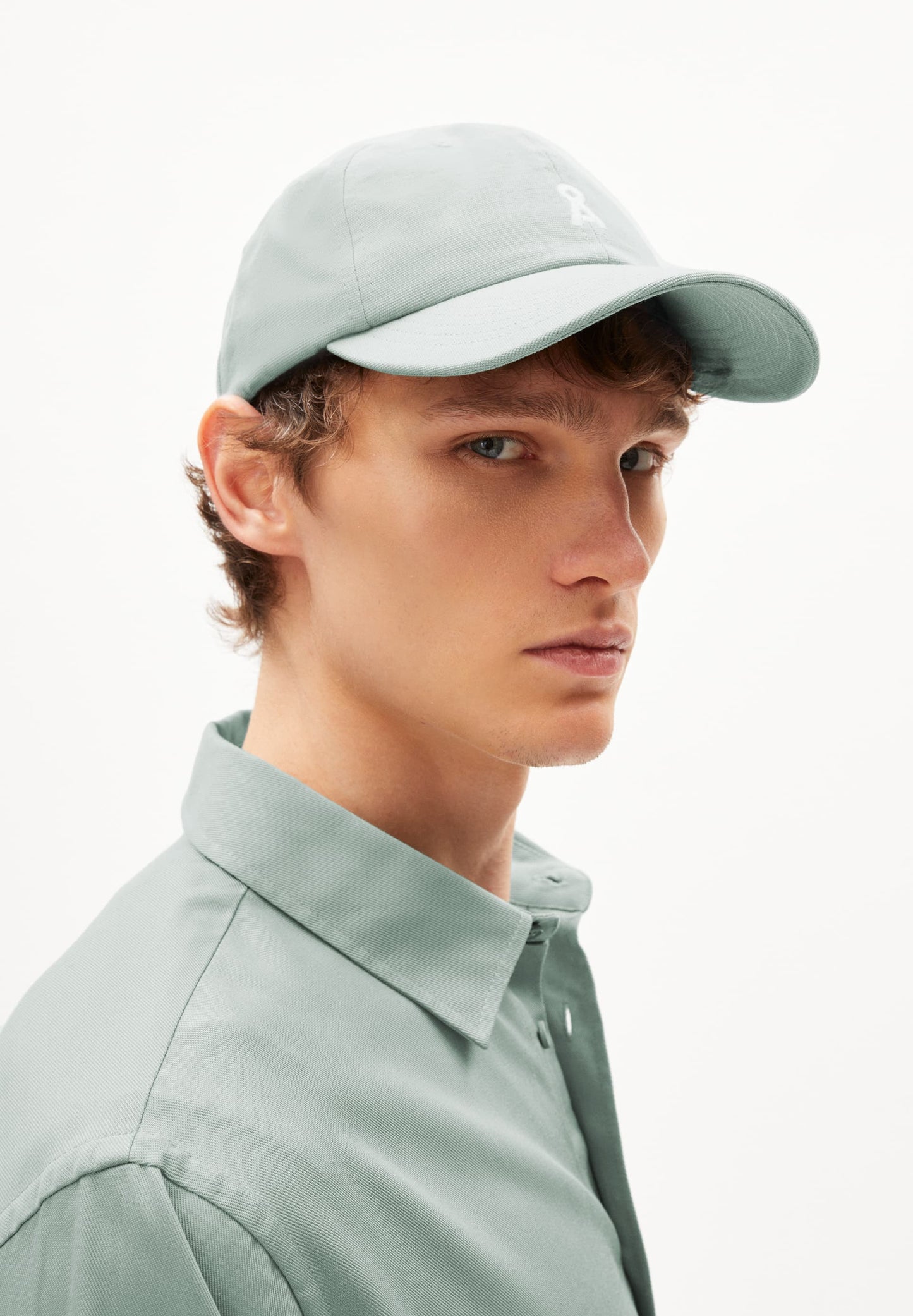 Casquette en coton bio | bleu "yenaas bold morning dew"