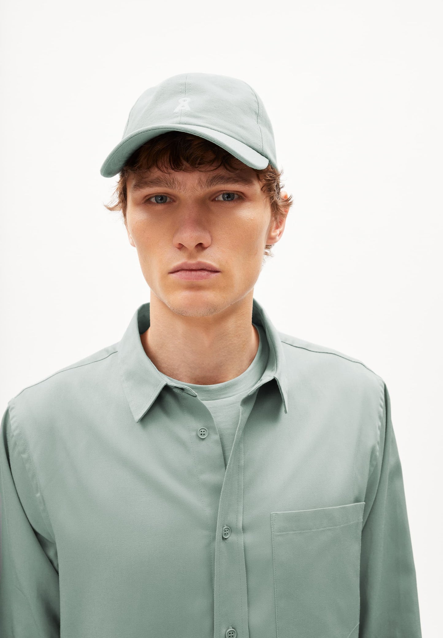 Casquette en coton bio | bleu "yenaas bold morning dew"