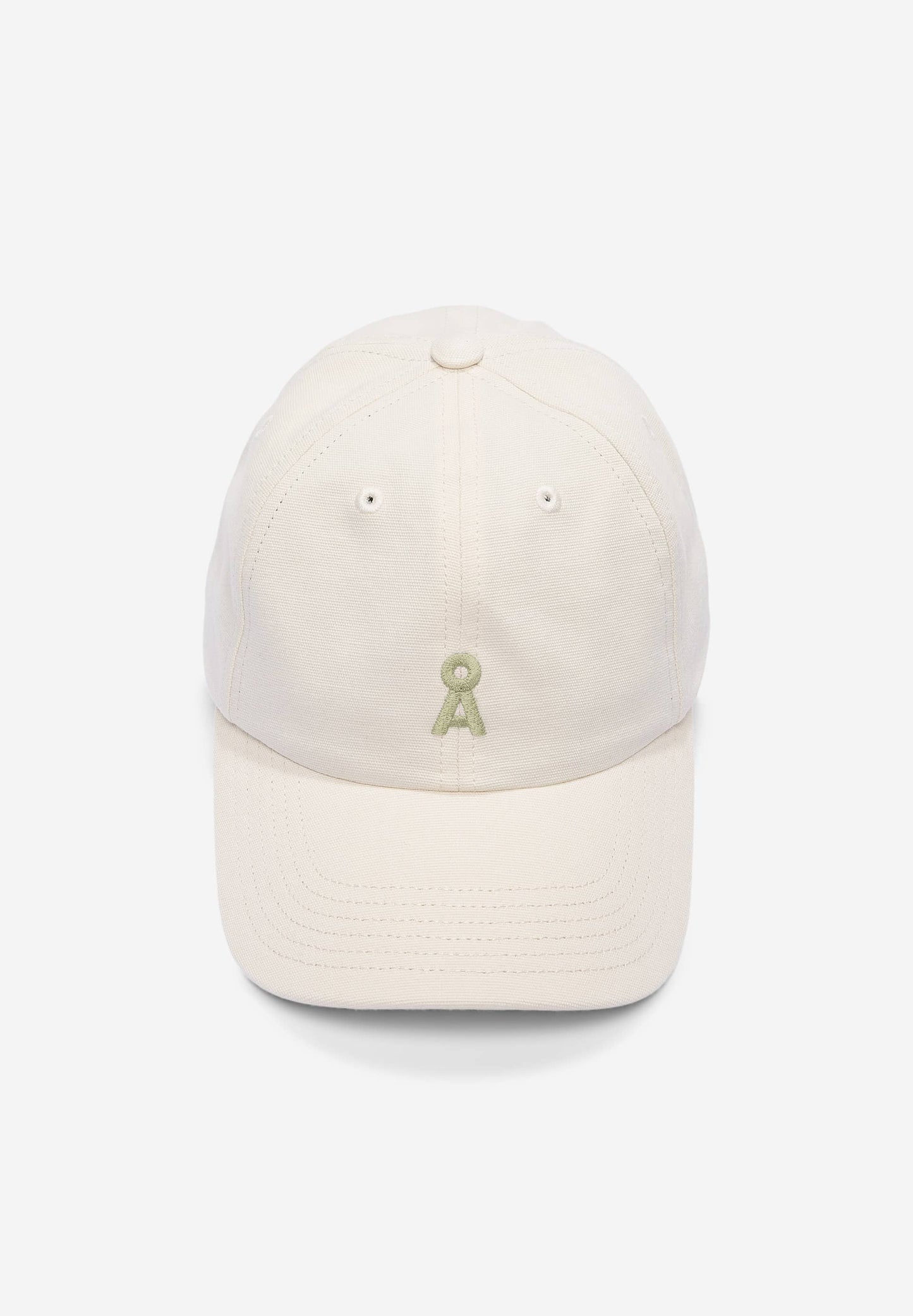 Casquette en coton bio | Écru "yenaas bold oatmilk light matcha"