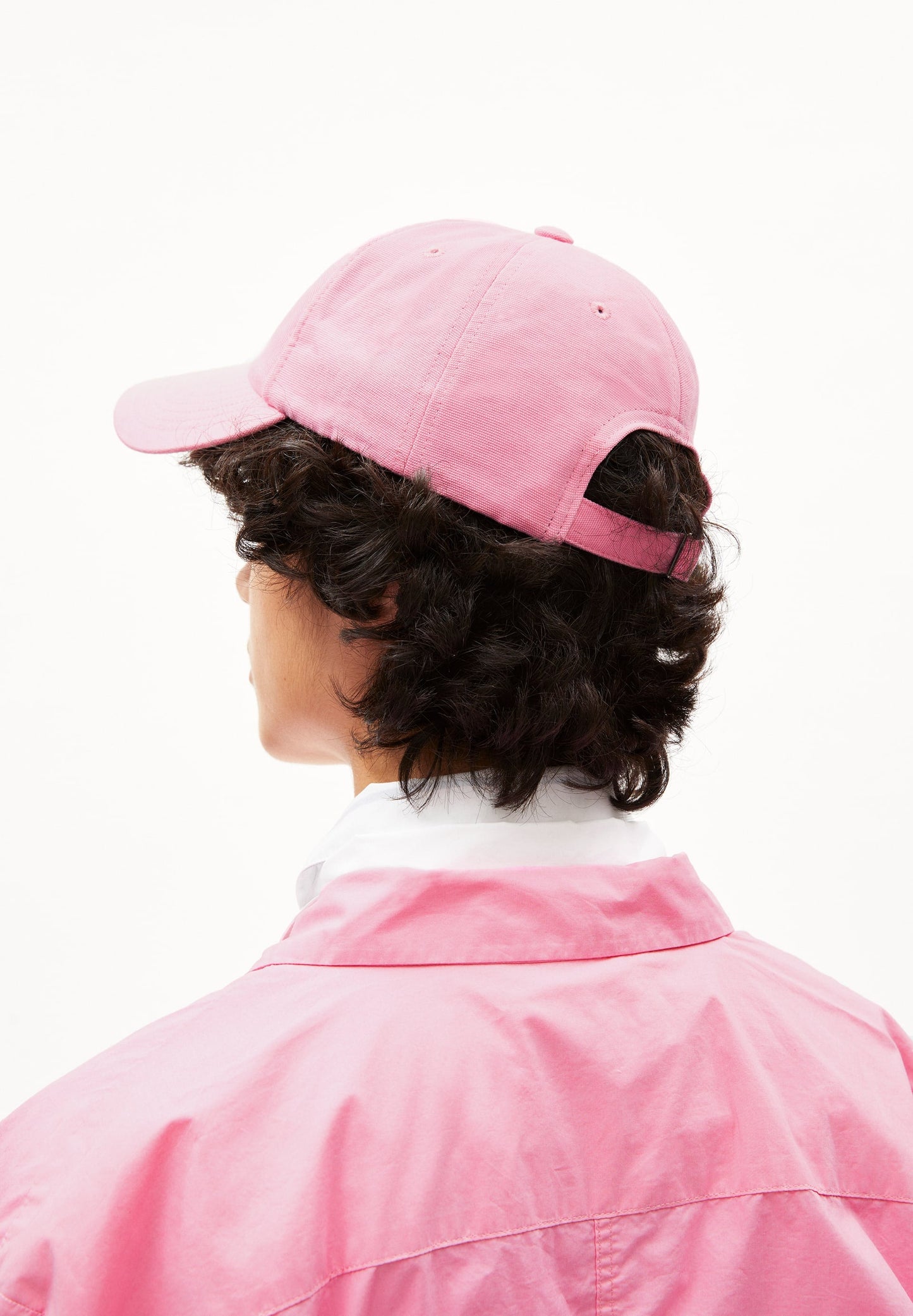 Casquette rose framboise en coton bio - yenaas bold raspberry pink