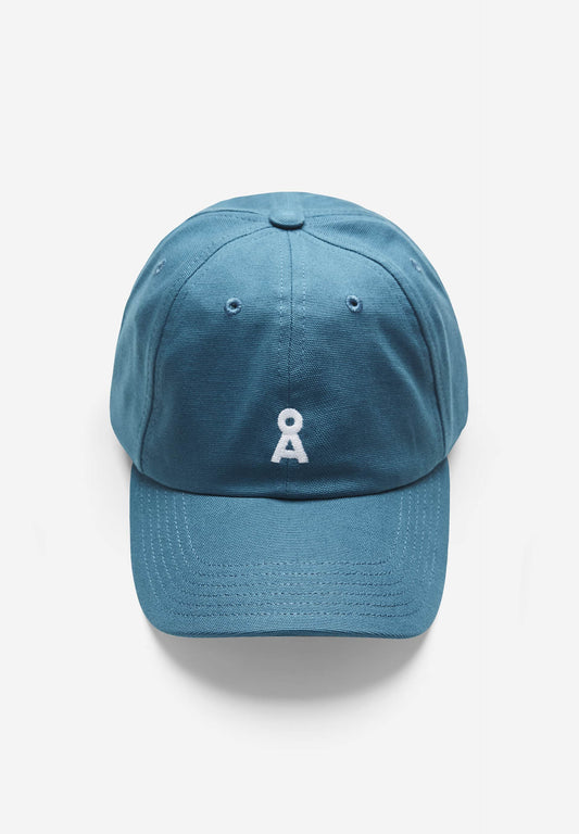 Casquette bleue pétrole en coton bio - yenaas spruce petrol