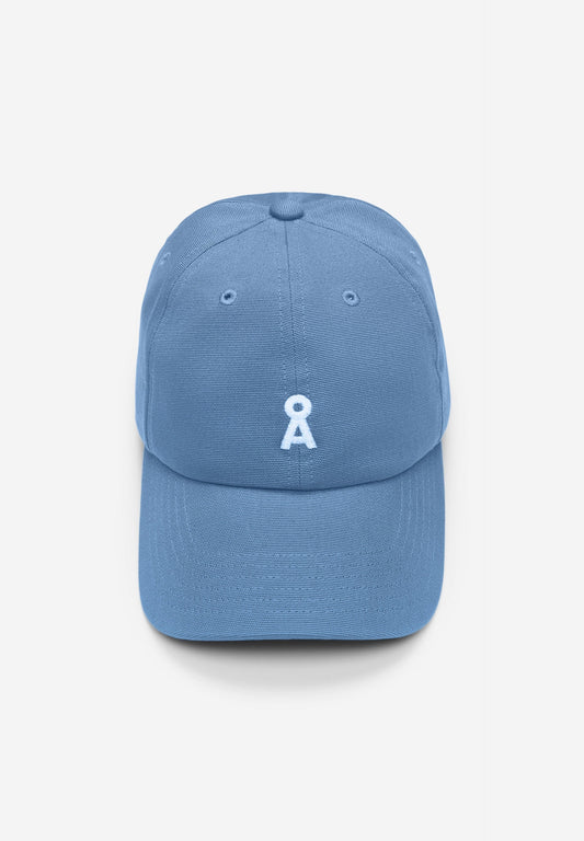 Casquette en coton biologique | bleu "yenaas bold - vintage blue"