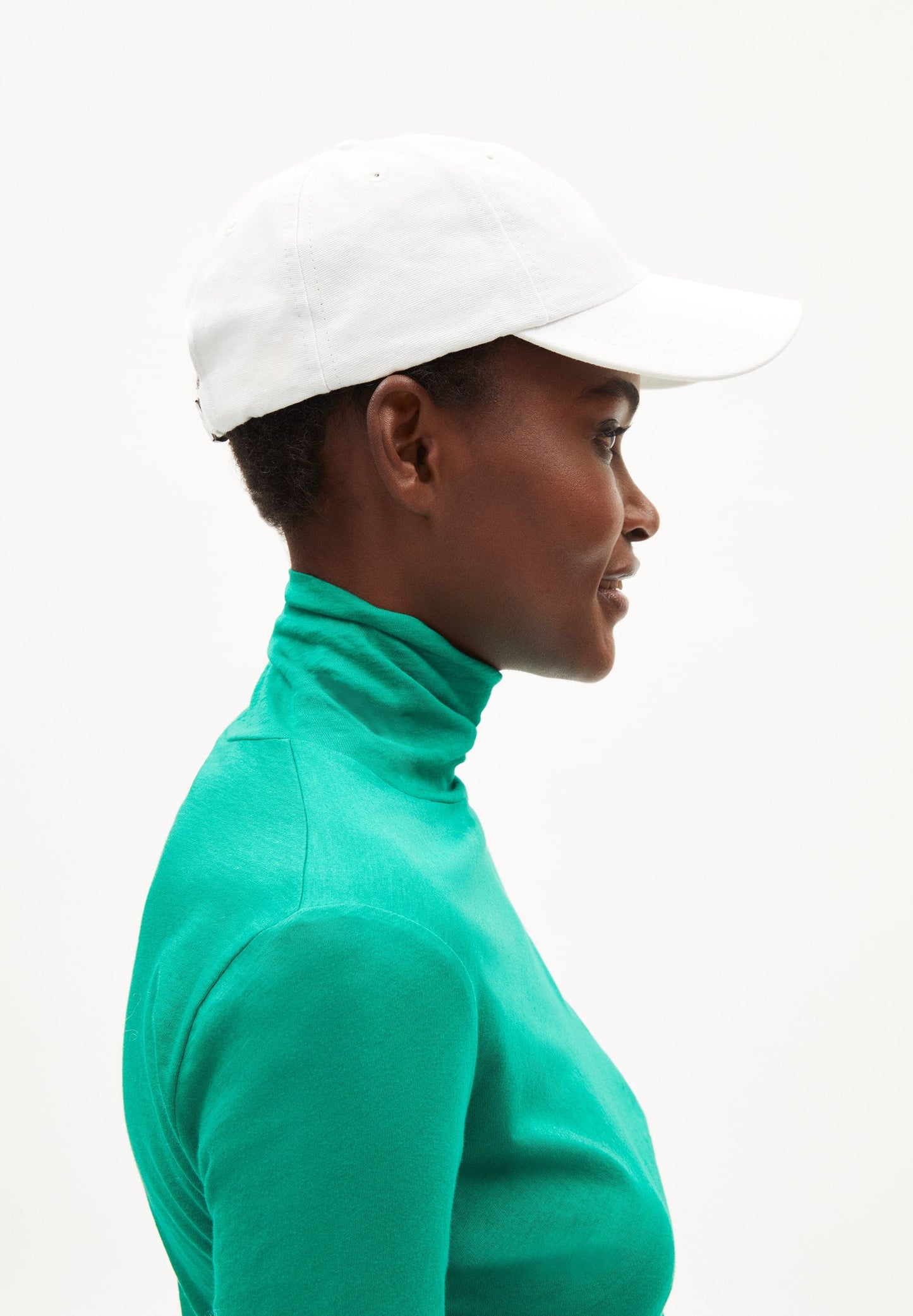 Casquette blanche en coton bio - yenaas bold white