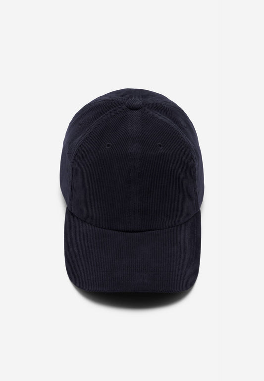Casquette en velours de coton bio | marine "yenaas corduroy night sky"