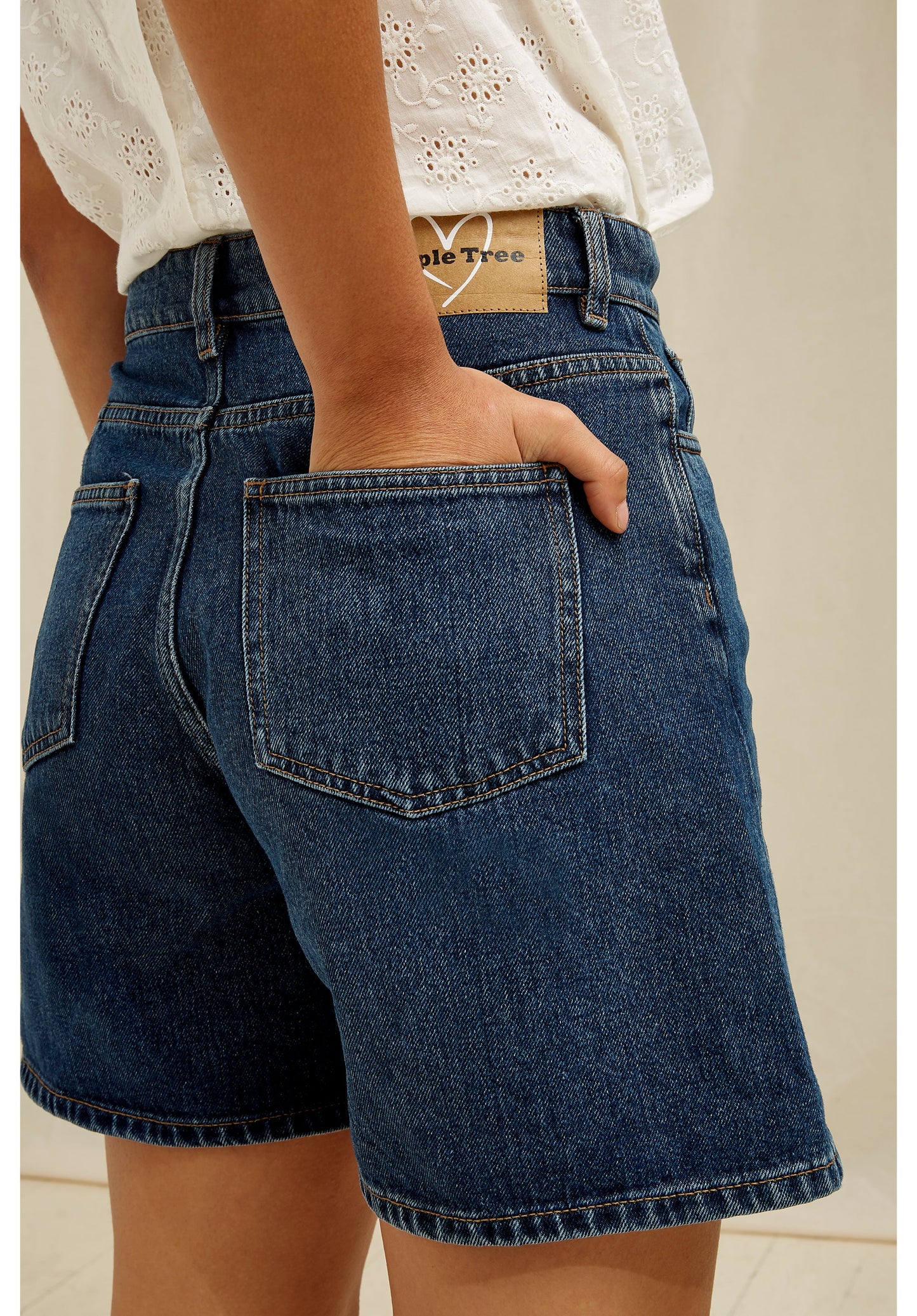 Short en jean en coton bio - yetta