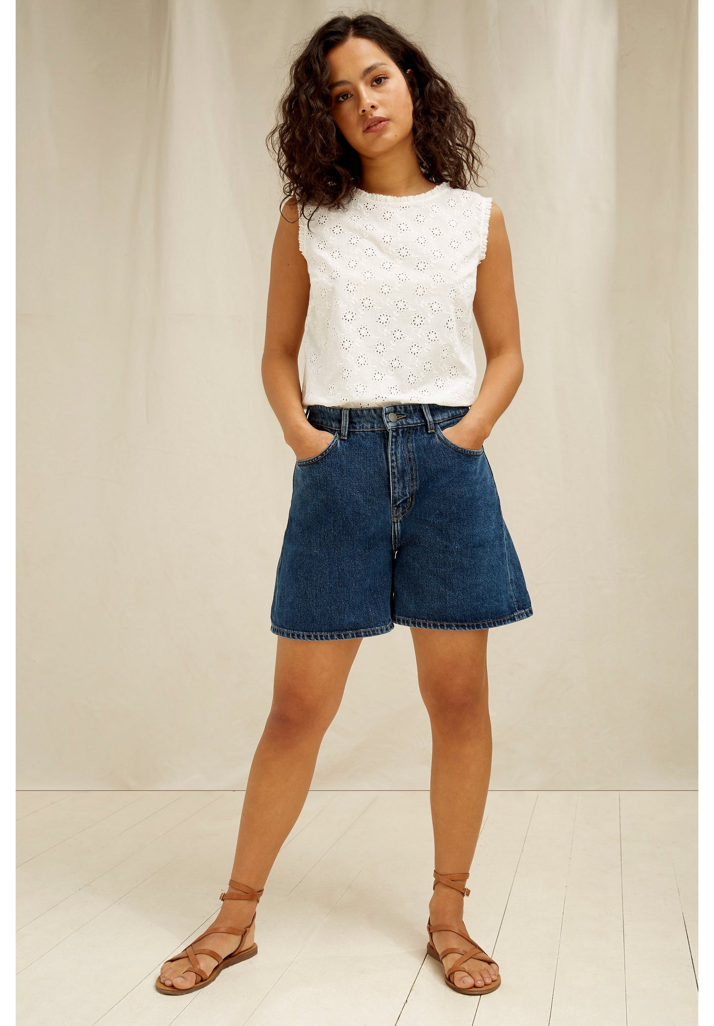 Short en jean en coton bio - yetta