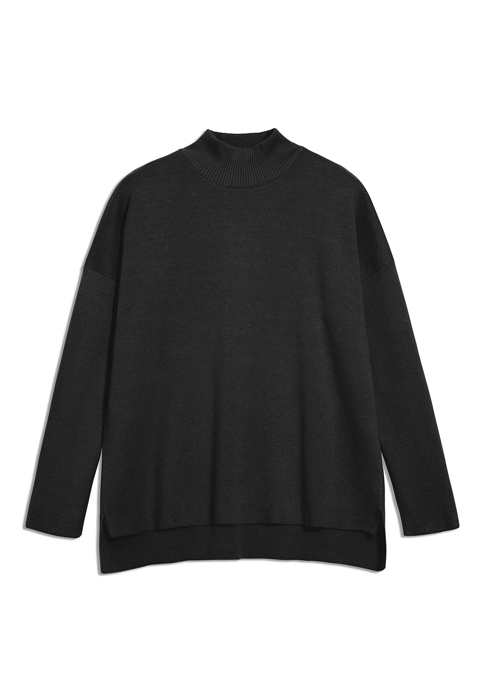 Pull noir en coton bio - yunaa