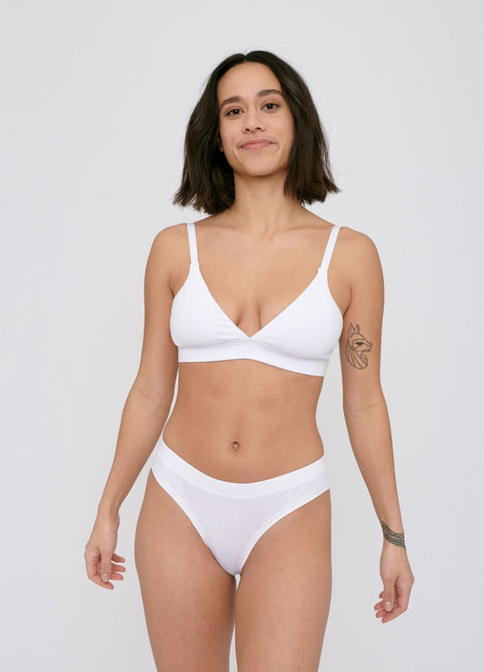 Pack 2 culottes en coton bio | blanc "Hipster white"