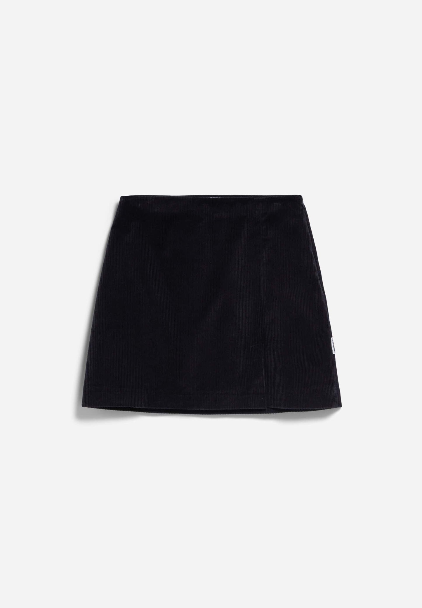 Jupe en coton biologique | noir "zailaa corduroy - black"