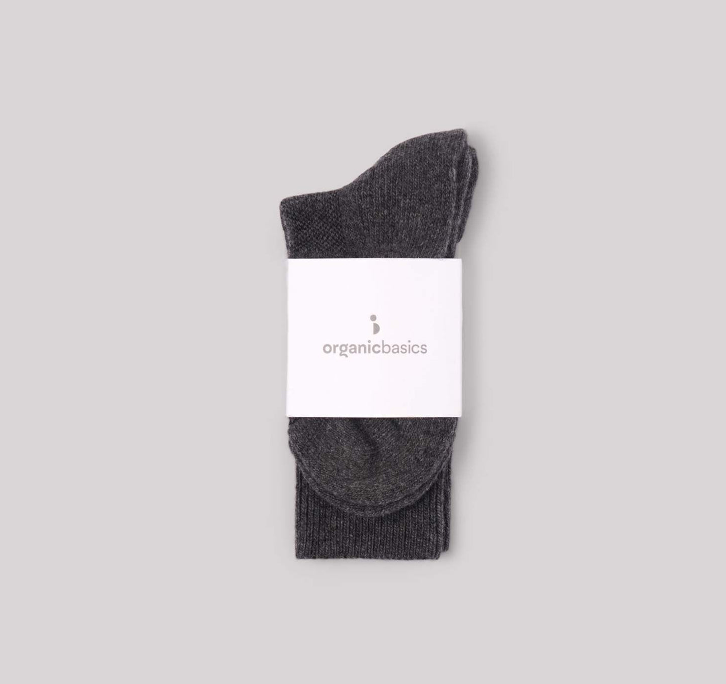 Chaussettes grises en laine recyclée - grey