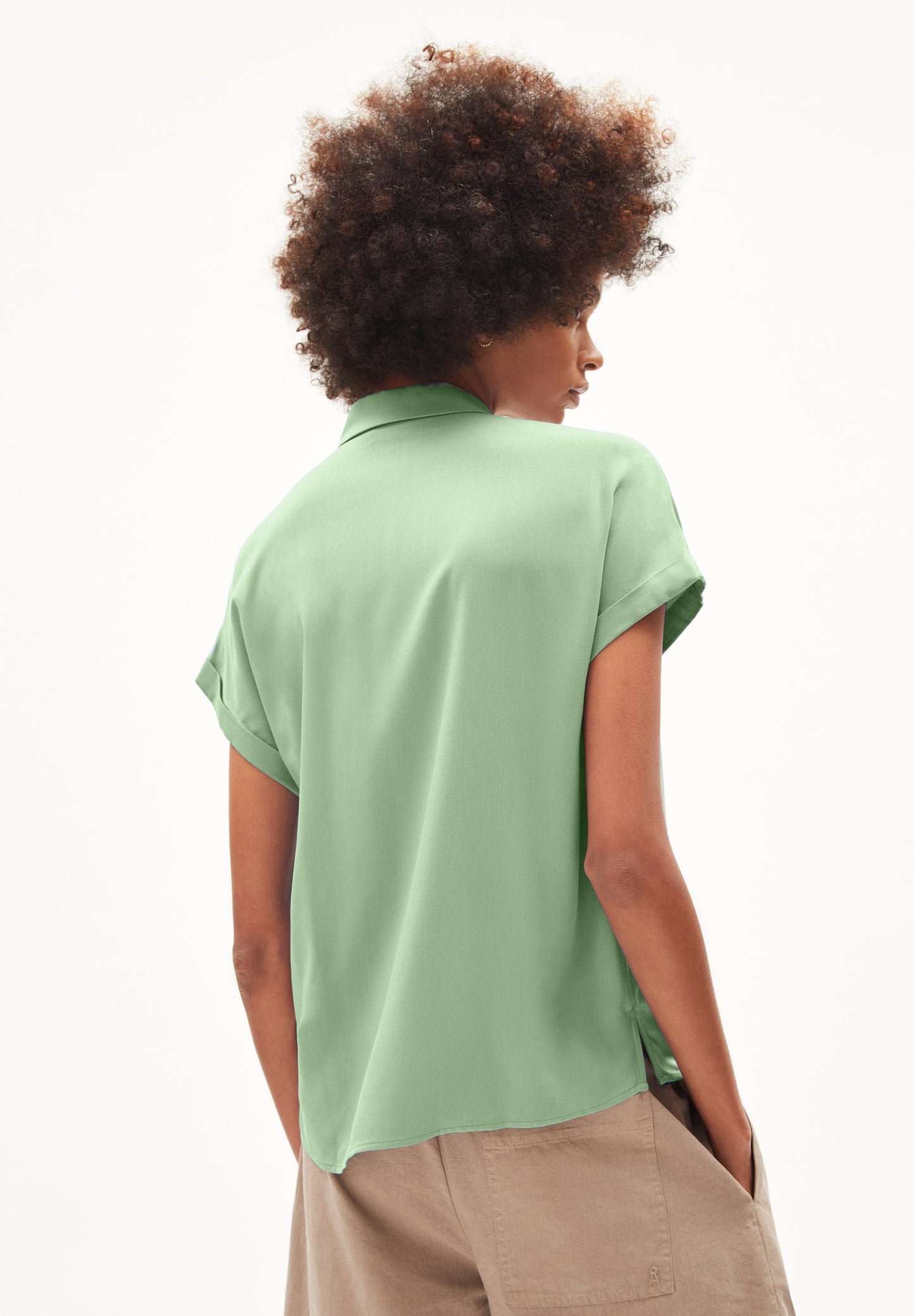 Chemisette en ecovero | Vert "zonjaa smith green"