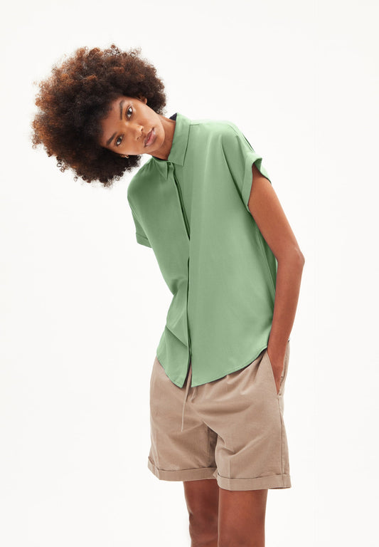 Chemisette en ecovero | Vert "zonjaa smith green"