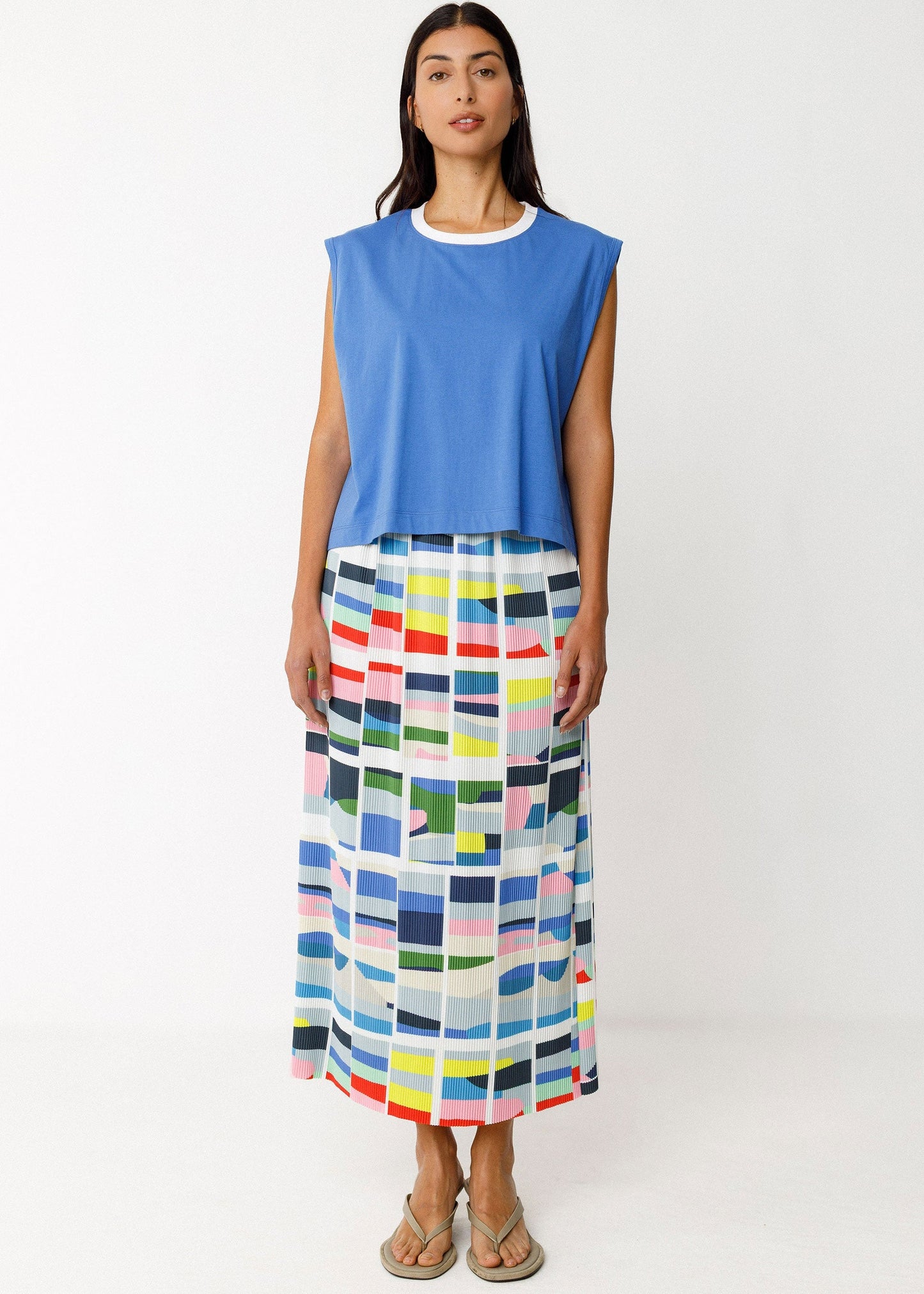 Top sans manches en coton bio | bleu "camiseta zuntz-10-gots - blue"