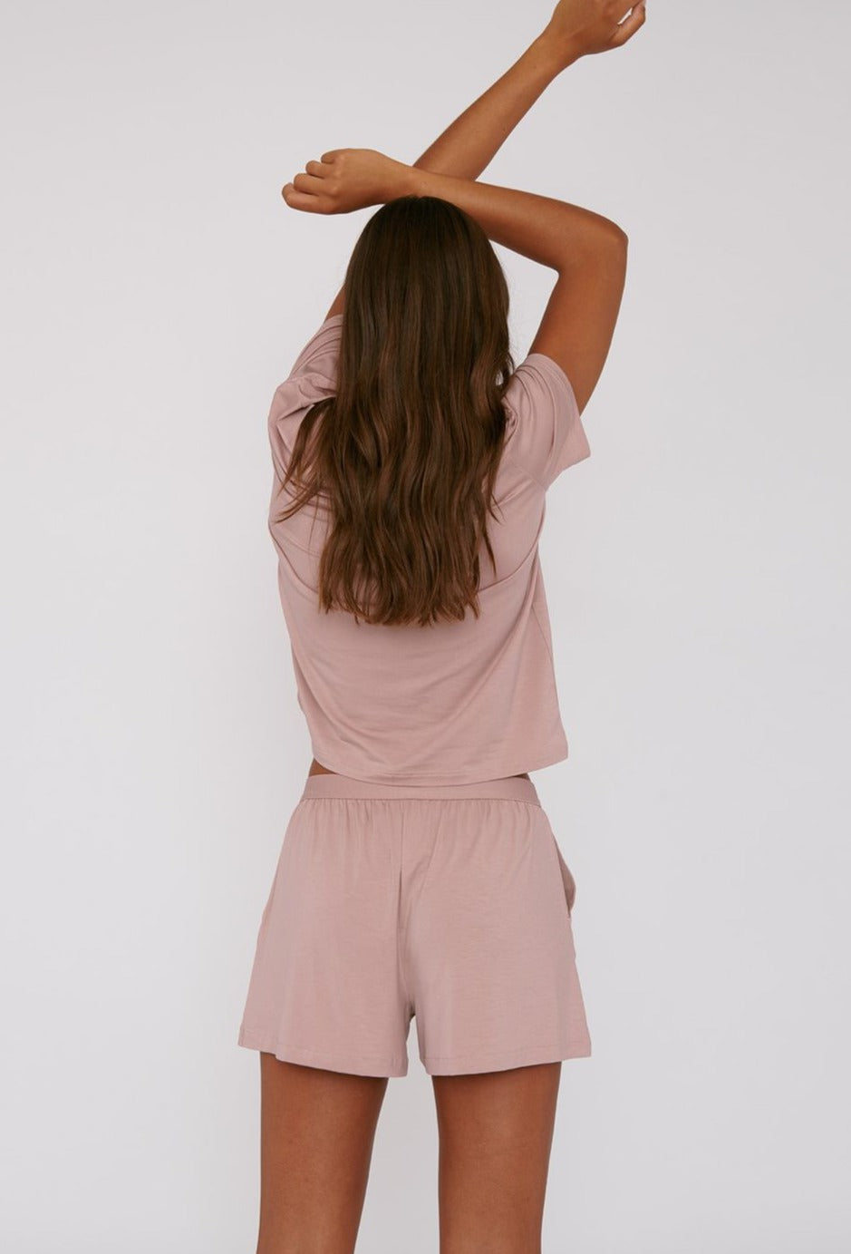 Short léger en tencel | rose "dusty rose"